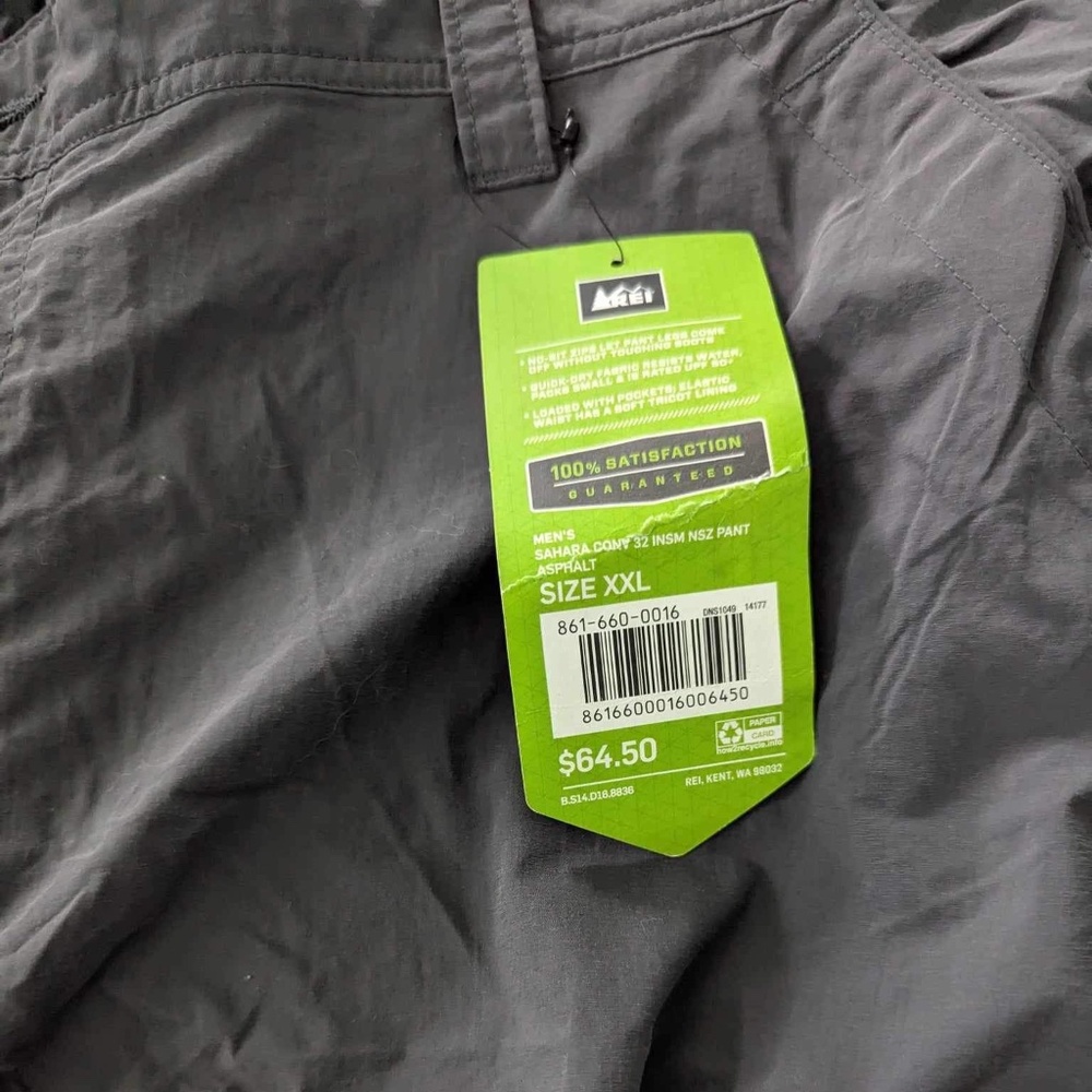 NWT REI Men’s Convertible Pants XXL
